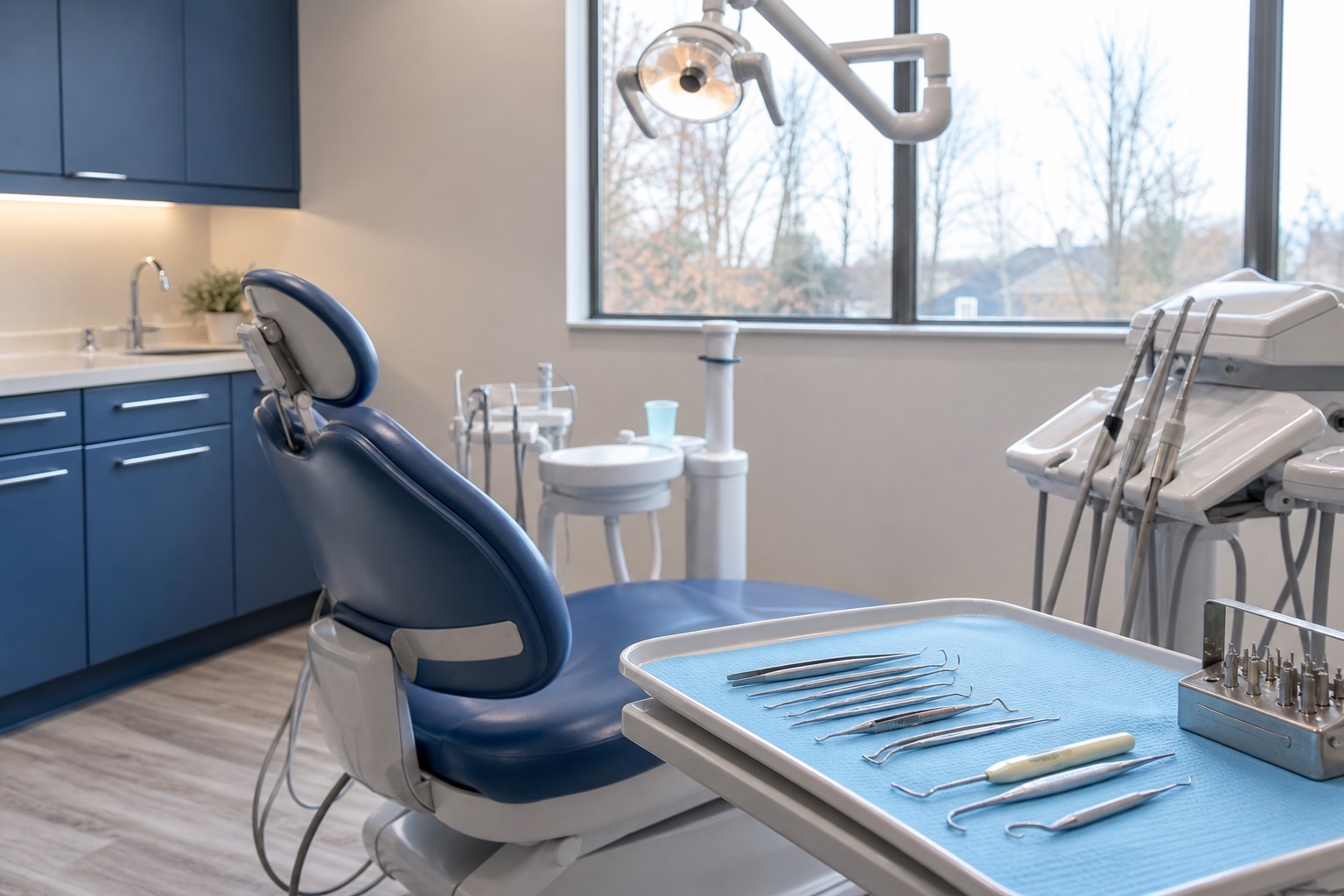 Modern dental operatory prepared for periodontal care